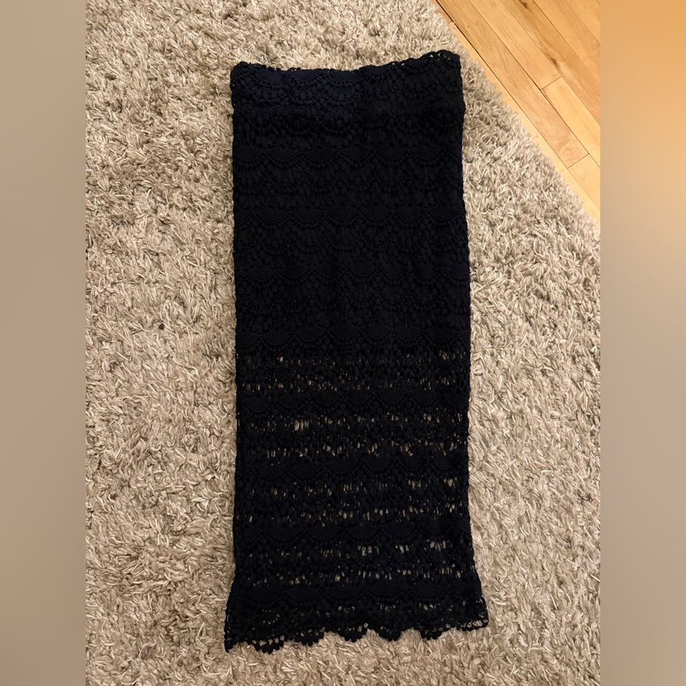 Ardene Black Lace Pencil Skirt